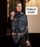 خرید روسری نخی آبی