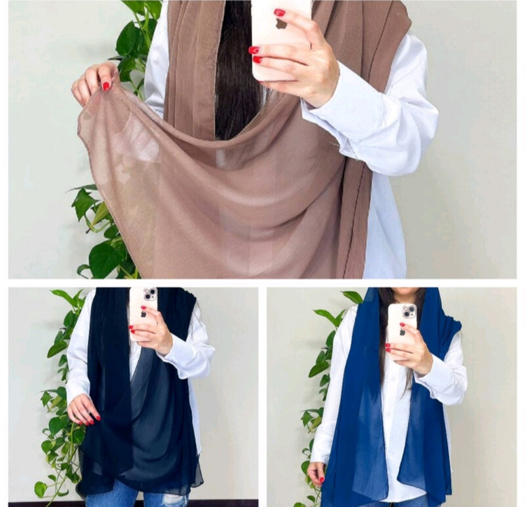 خرید و قیمت شال حریر جدید کرپ