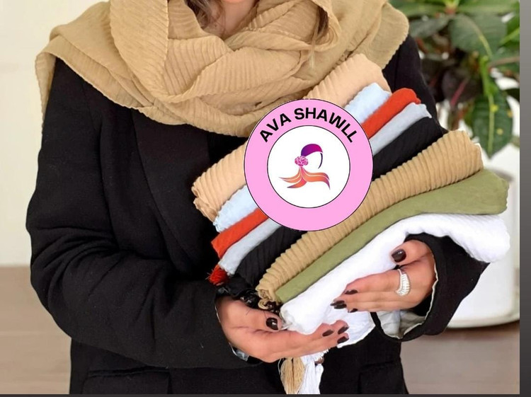 خرید شال نخی ساده رنگی