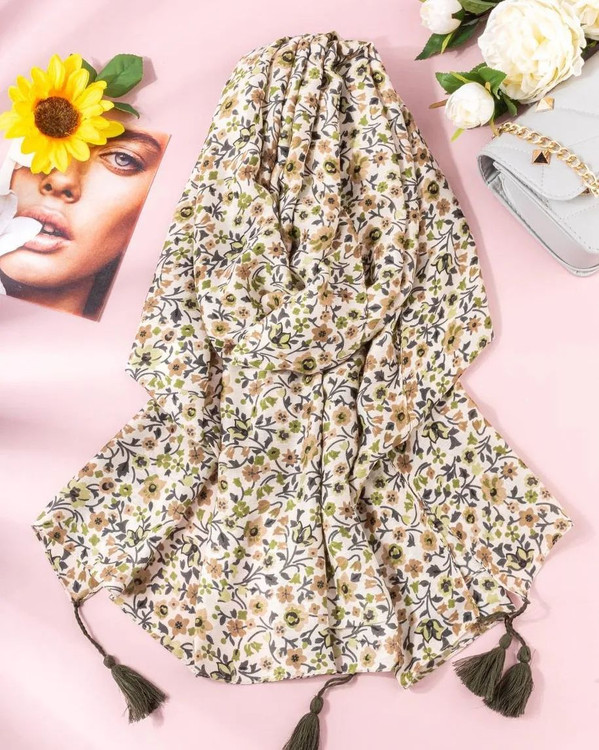 خرید شال نخی ترند سال 1404 جدید متنوع