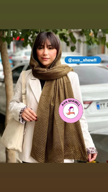 خرید و قیمت شال مخمل پاییزه سبز