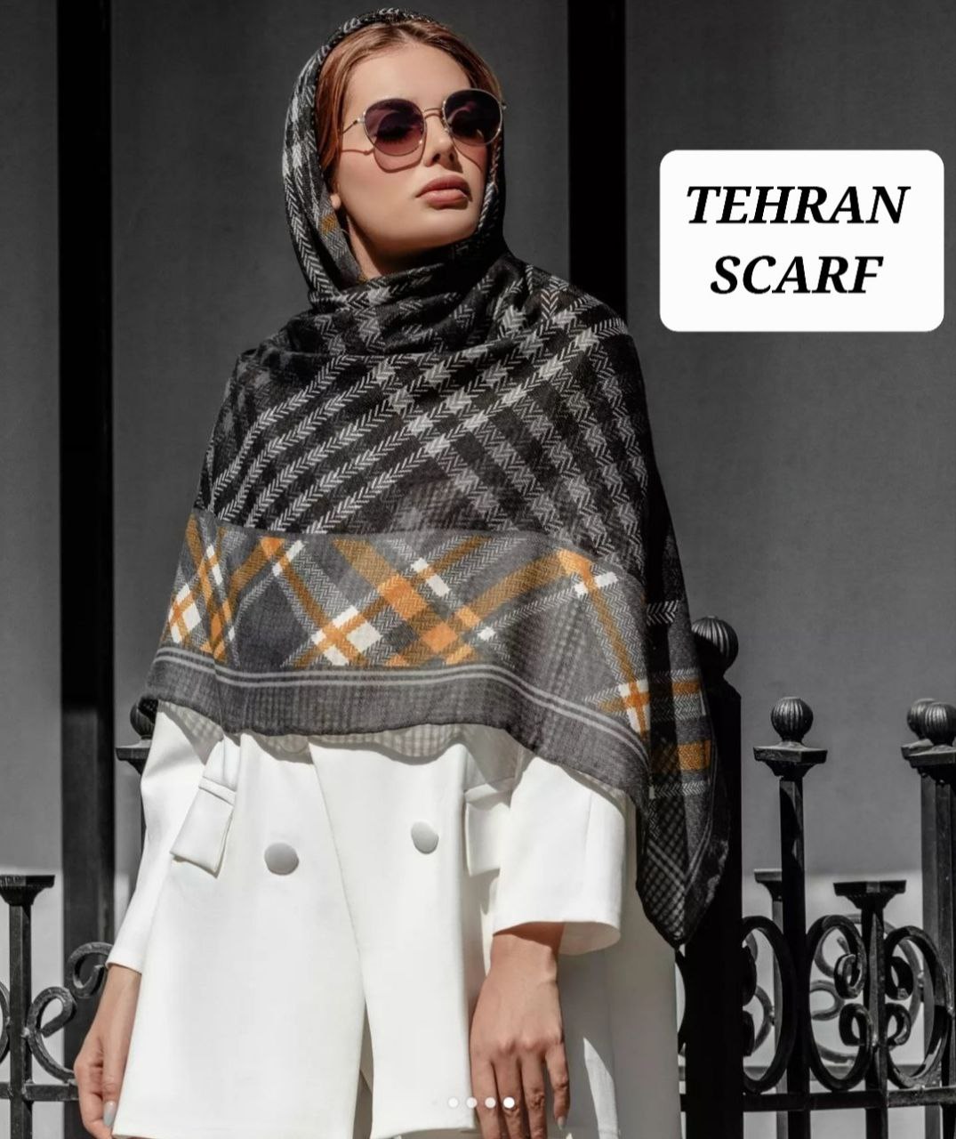 خرید روسری نخی درجه یک قواره 120