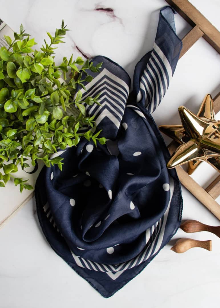 خرید مینی اسکارف نخی قواره کوچک دخترانه