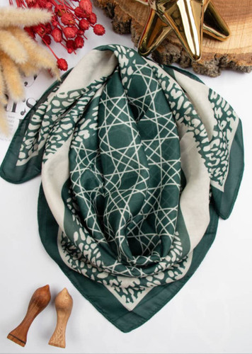 خرید مینی اسکارف زنانه سبز دخترانه