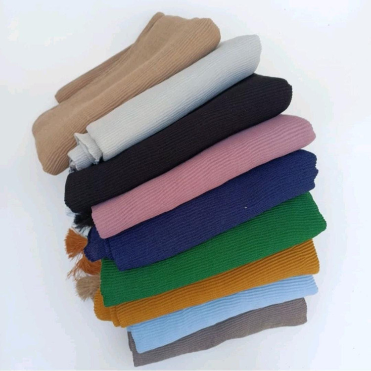 خرید شال برشکا ساده تک رنگ مشکی