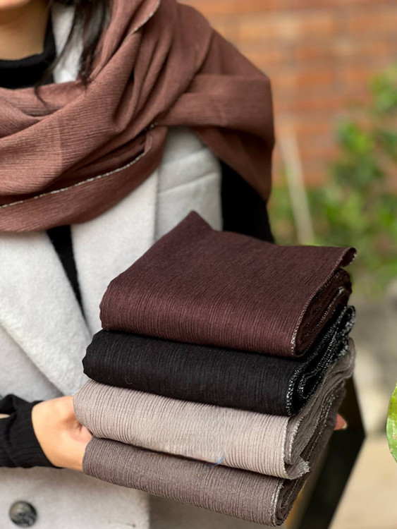 خرید شال برشکا نخی وارداتی خرید شال زنانه