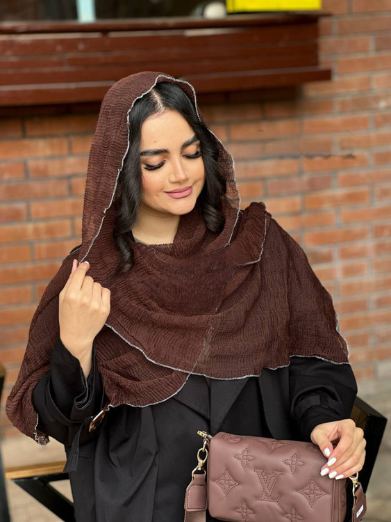 خرید شال موجی عروسکی مشکی