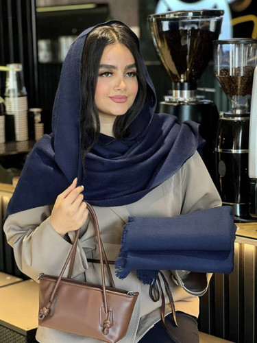 خرید شال موهر ساده نیلو