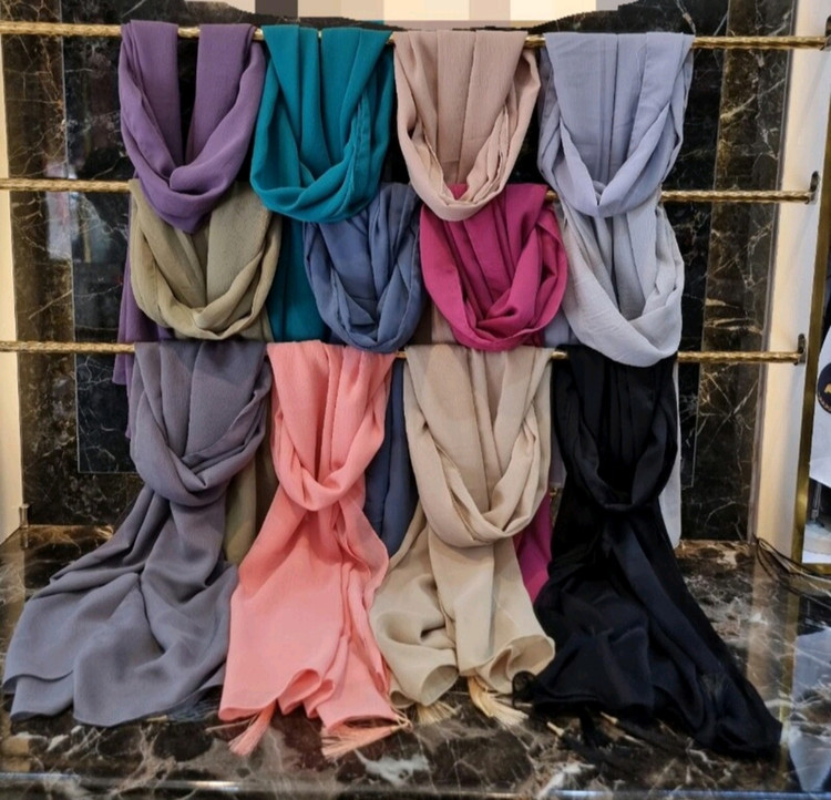 خرید شال مجلسی حریر شیک زنانه دخترانه سبز