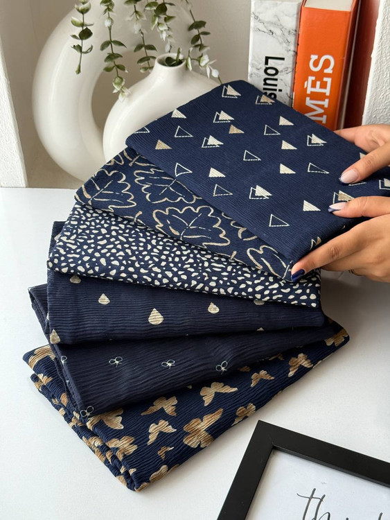 خرید شال برشکا نخی طرح پاپیون