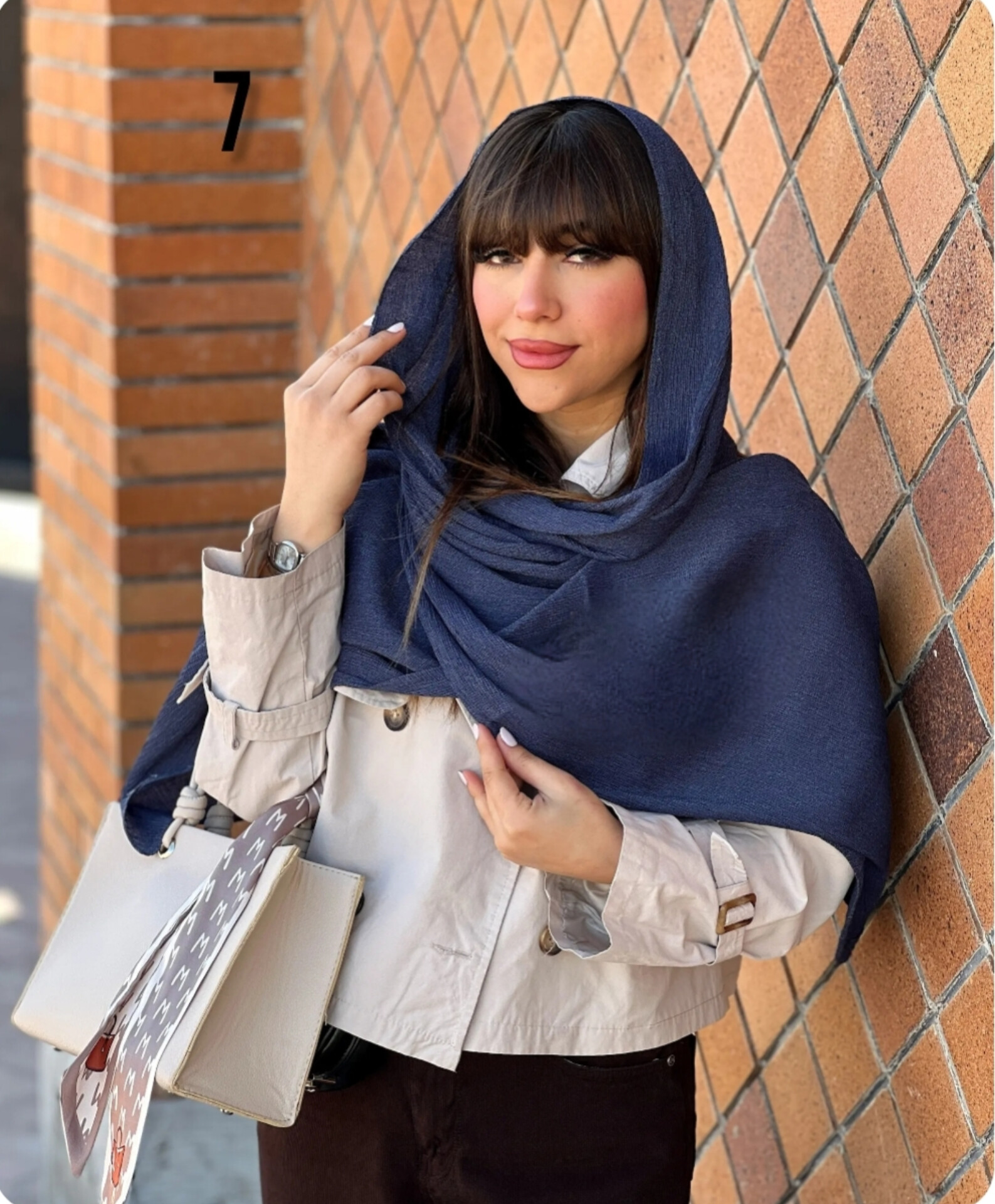 خرید آنلاین شال کنفی زنانه تک رنگ