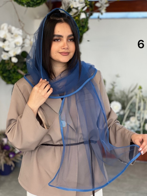 شال تور زنانه سرمه ای