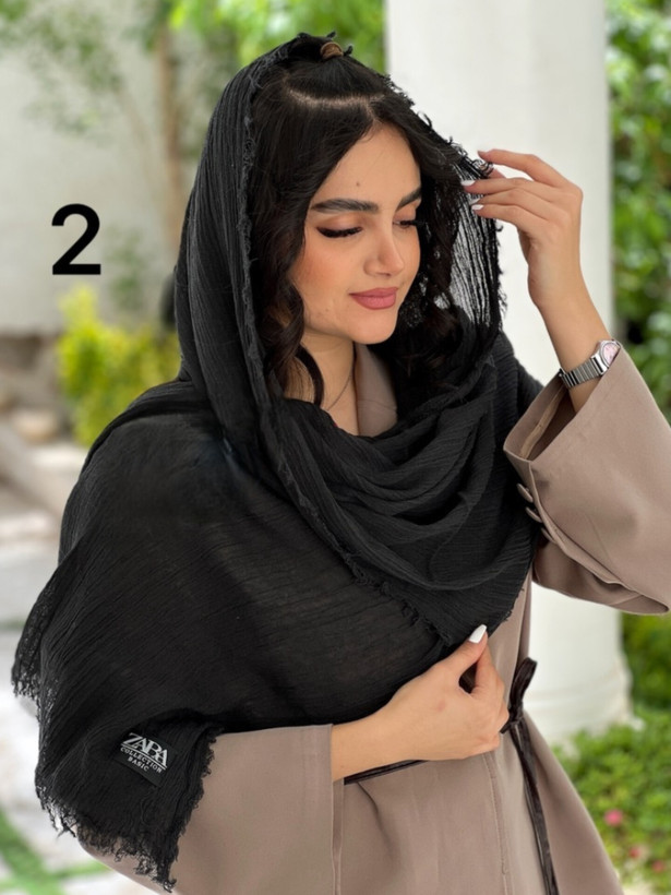 خرید و قیمت شال تابستانه کنفی دورریش