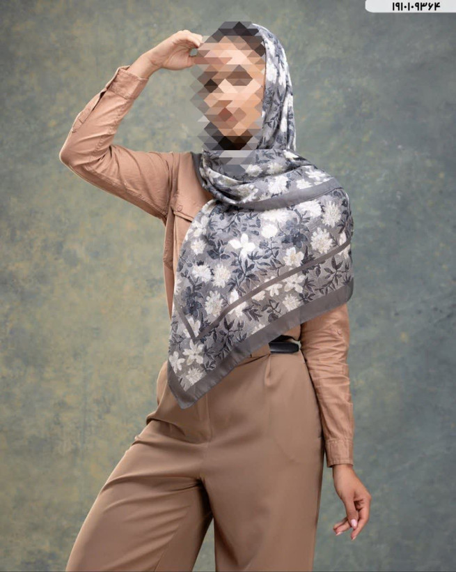 روسری قواره بزرگ گل گلی