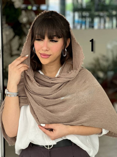 خرید اینترنتی شال پلیسه دورریش