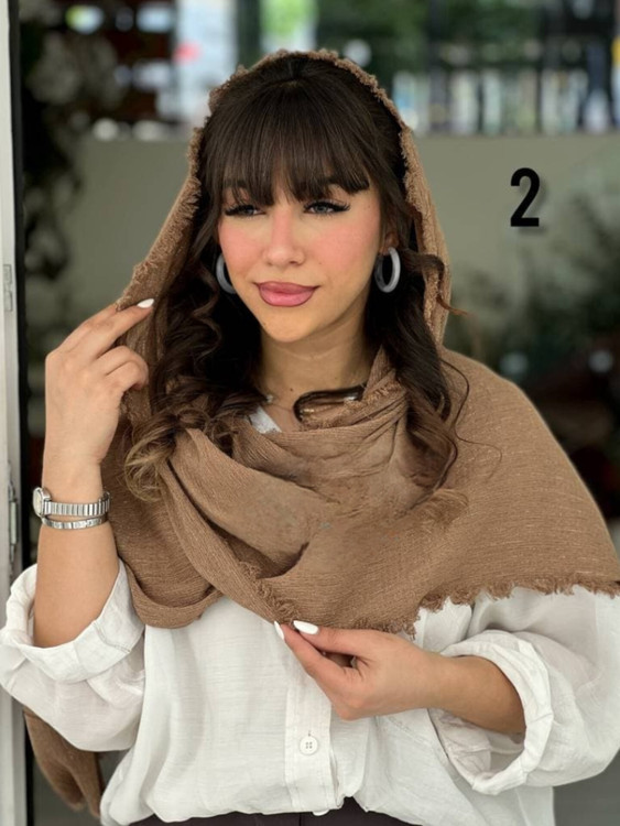 خرید اینترنتی شال پلیسه دورریش