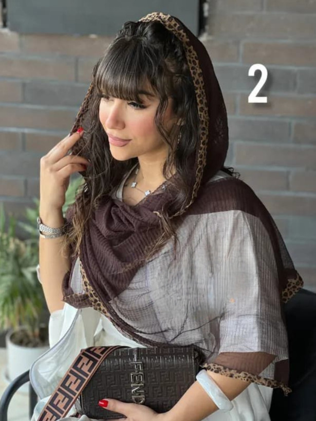 خرید آنلاین شال تور پلیسه حاشیه رنگی