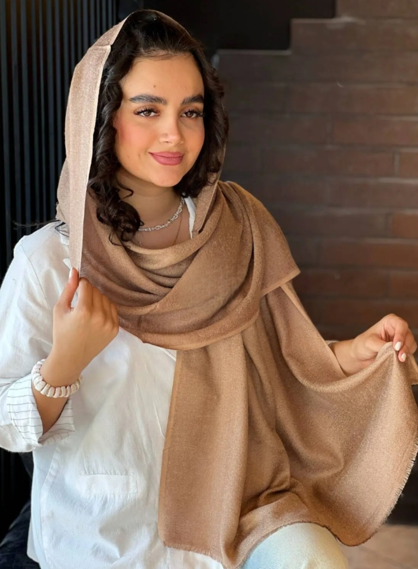 خرید و قیمت شال پاییزه پرزی