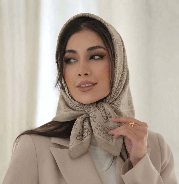 خرید مینی اسکارف نخی دخترانه