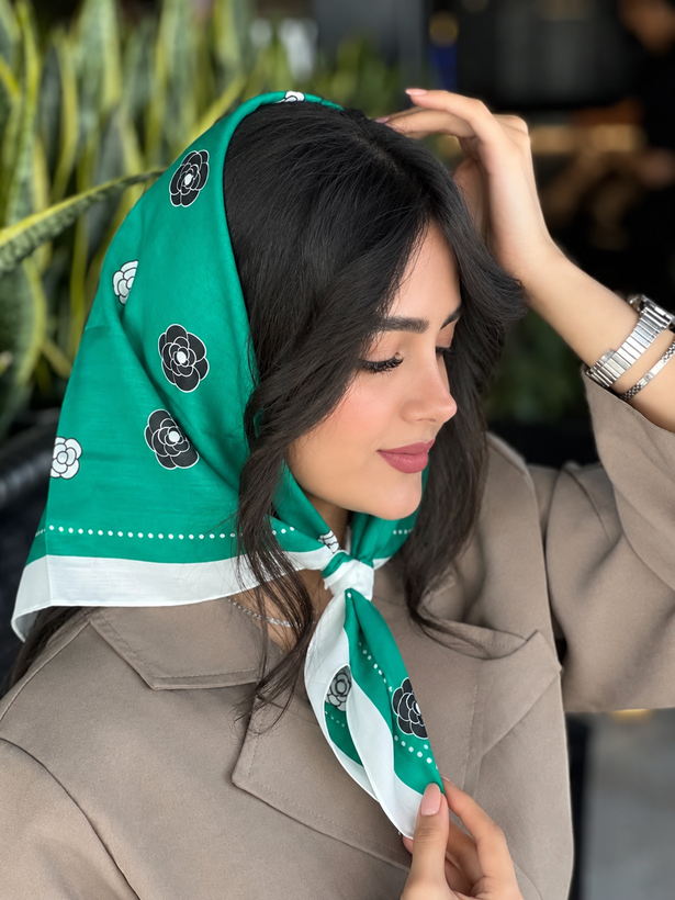 خرید مینی اسکارف نخی دخترانه