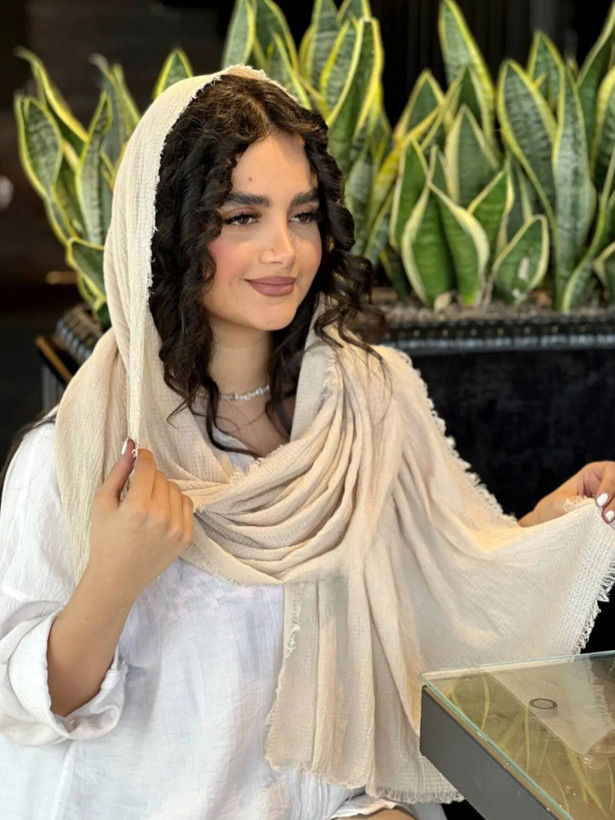 خرید شال پاییزه تک رنگ ساده دخترانه